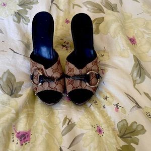 Gucci slip on heels